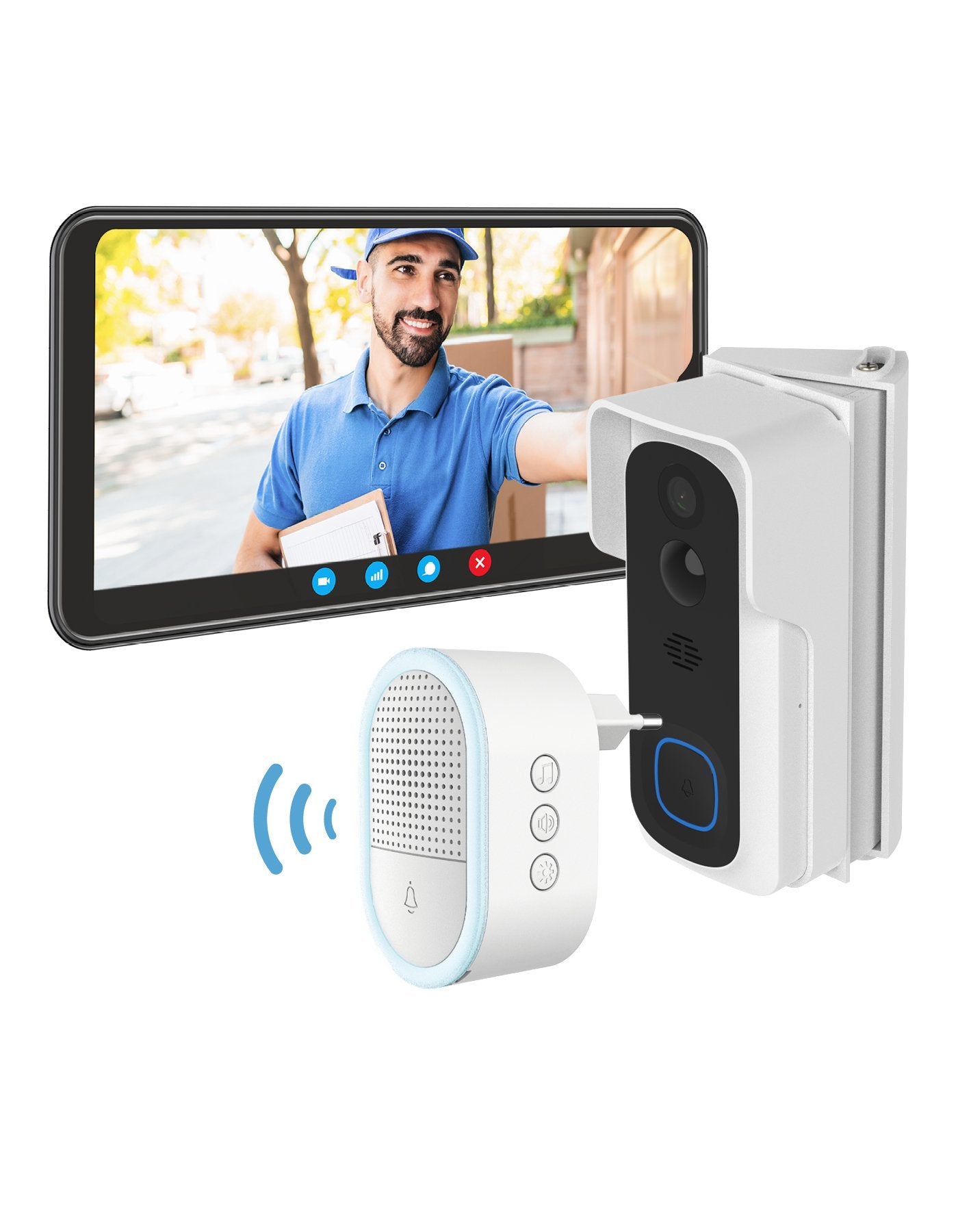 Bea-Fon Chime 2 Indoor Glocke Para 2v Mit Lichtkranz