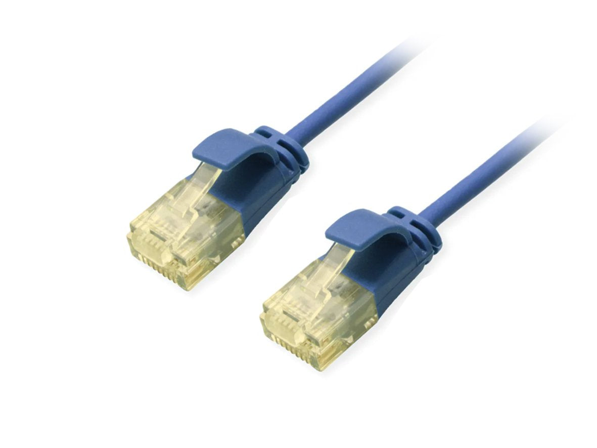 Equip Cable De Red Cat6a Slim U Utp 2xrj45 3.00m Azul Lszh