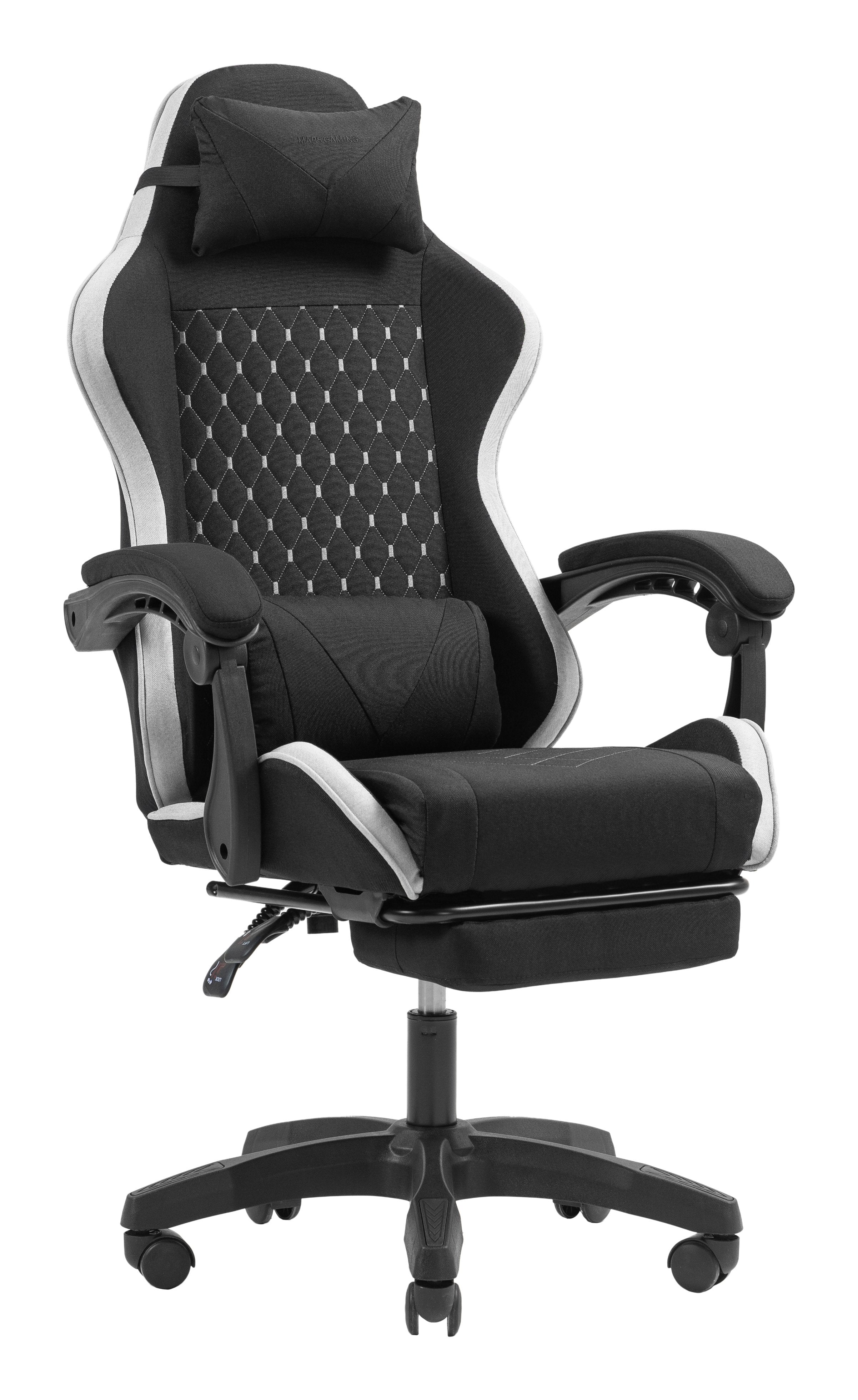 EAN 8435693111085 - Mars Gaming MGC-X Fabric Silla para videojuegos de PC Asiento acolchado Negro, Blanco imagen 3