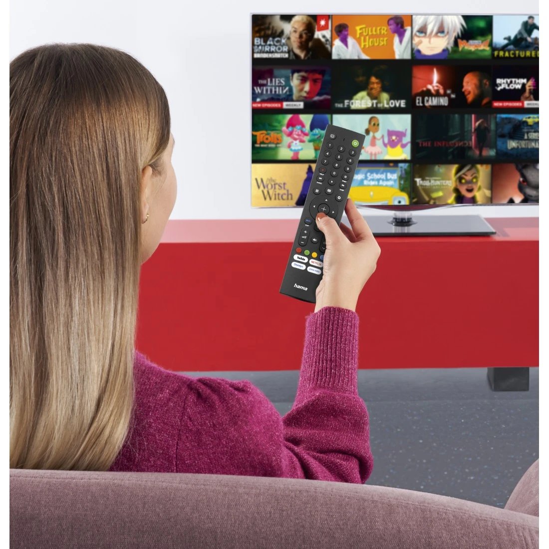 EAN 4047443525871 - Hama 00221066 mando a distancia IR inalámbrico TV Botones imagen 7