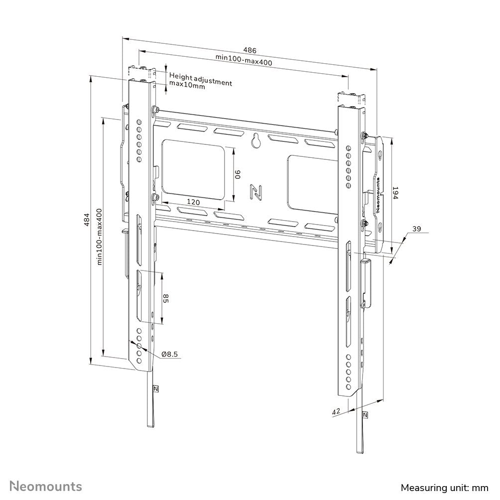 EAN 8717371443252 - Neomounts WL30-750BL14 soporte para TV 190,5 cm (75") Negro imagen 20