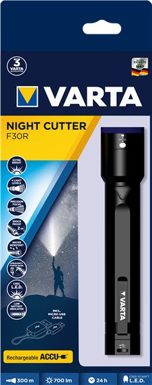 Varta Linterna De Mano Negro Led F30r Int. Akku