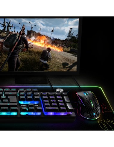 Alfombrilla Spirit Of Gamer Skull Rgb Gaming Con Iluminación Led 800 X 300 X 3mm