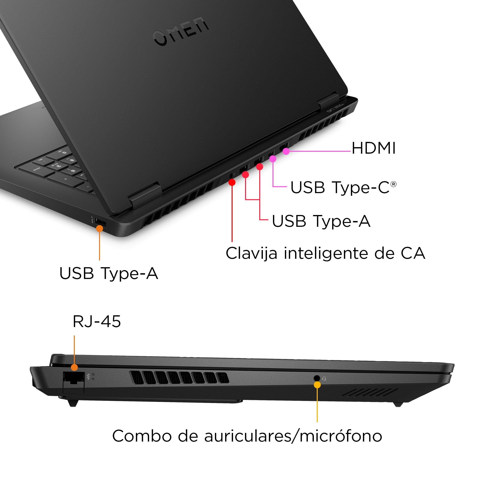 EAN 198415049919 - HP OMEN 17-db0009ns AMD Ryzen™ 7 8845HS Portátil 43,9 cm (17.3") Full HD 32 GB DDR5-SDRAM 1 TB SSD NVIDIA imagen 4