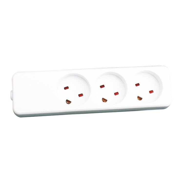 Garbot Z66000107-Pa01 Base Múltiple 3 Salidas Ac Interior Blanco