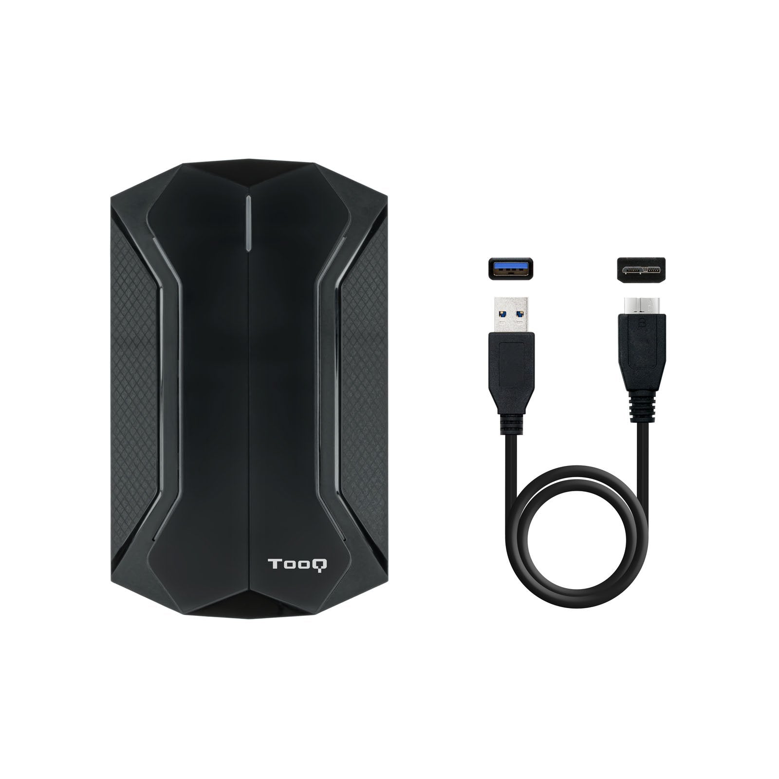 EAN 8433281012370 - TooQ TQE-2599RGB caja para disco duro externo Carcasa de disco duro/SSD Negro 2.5" imagen 6