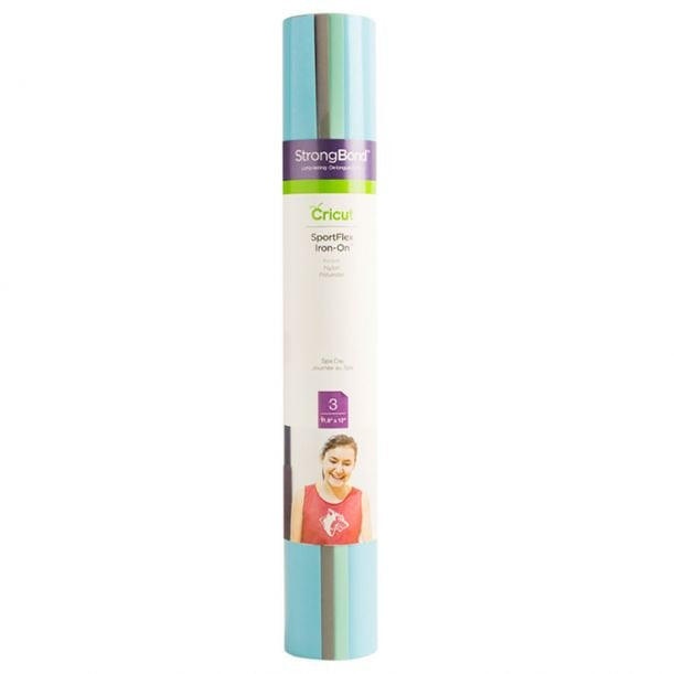 Cricut Sportflex Iron -On Sampler, Spa Day Lámina De Vinilo De Transferencia Térmica 3 Hojas