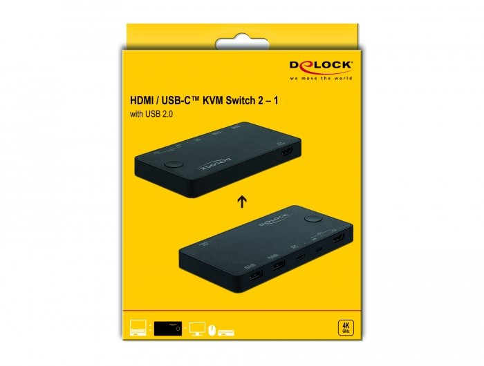 EAN 4043619114771 - DeLOCK 11477 interruptor KVM Negro imagen 2