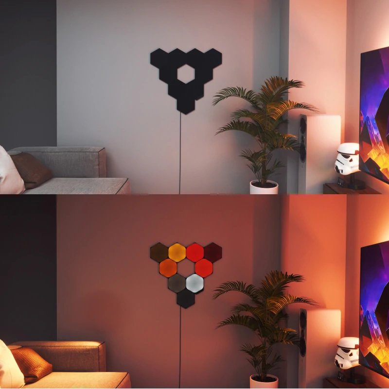 Nanoleaf Shapes Negro Hexagons Starter Kit (9 Panels)