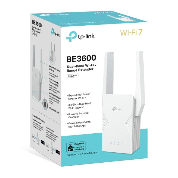 EAN 1210002601191 - TP-Link RE225BE ampliador de red Repetidor de red Blanco imagen 5