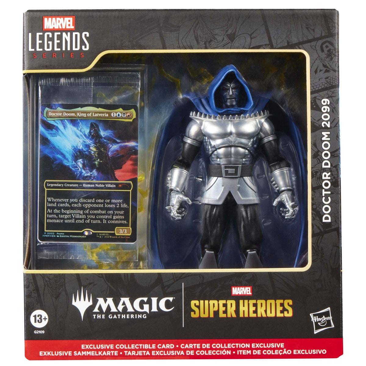 Figura Hasbro Marvel Legends Series X Magic: The Gathering Dr. Doom 2099