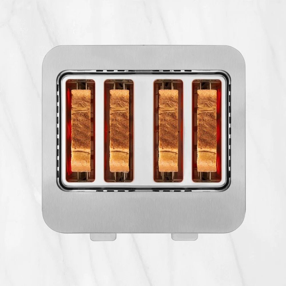 Tostador Ufesa Quartet Delux 4 Ranuras 7 Niveles Lcd Acero Inoxidable Digital