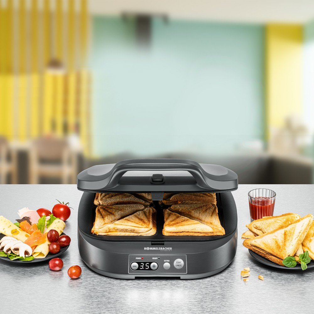 EAN 4001797291103 - Rommelsbacher ST 1800 sandwichera 1800 W Negro imagen 3