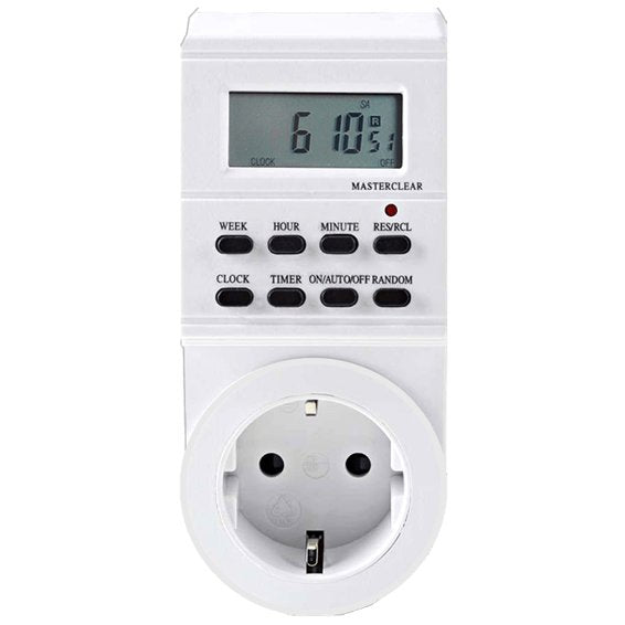 Programador De Electricidad Silver Sanz 49401 Digital - Semanal - 3600w - 250v - 16a - 50hz