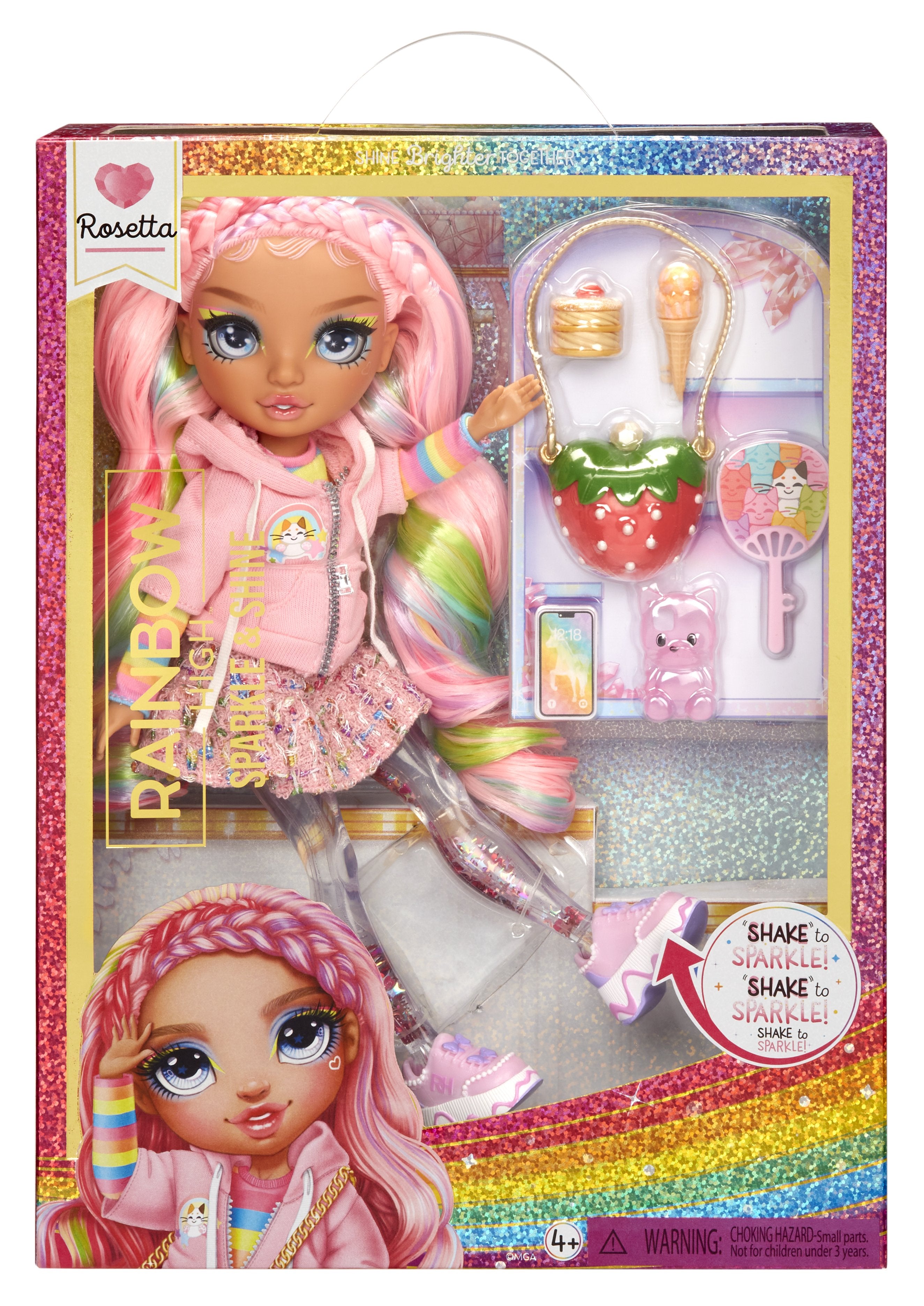 EAN 0035051427780 - Rainbow High Sparkle & Shine Fashion Dolls- Rosetta (Pink) imagen 7