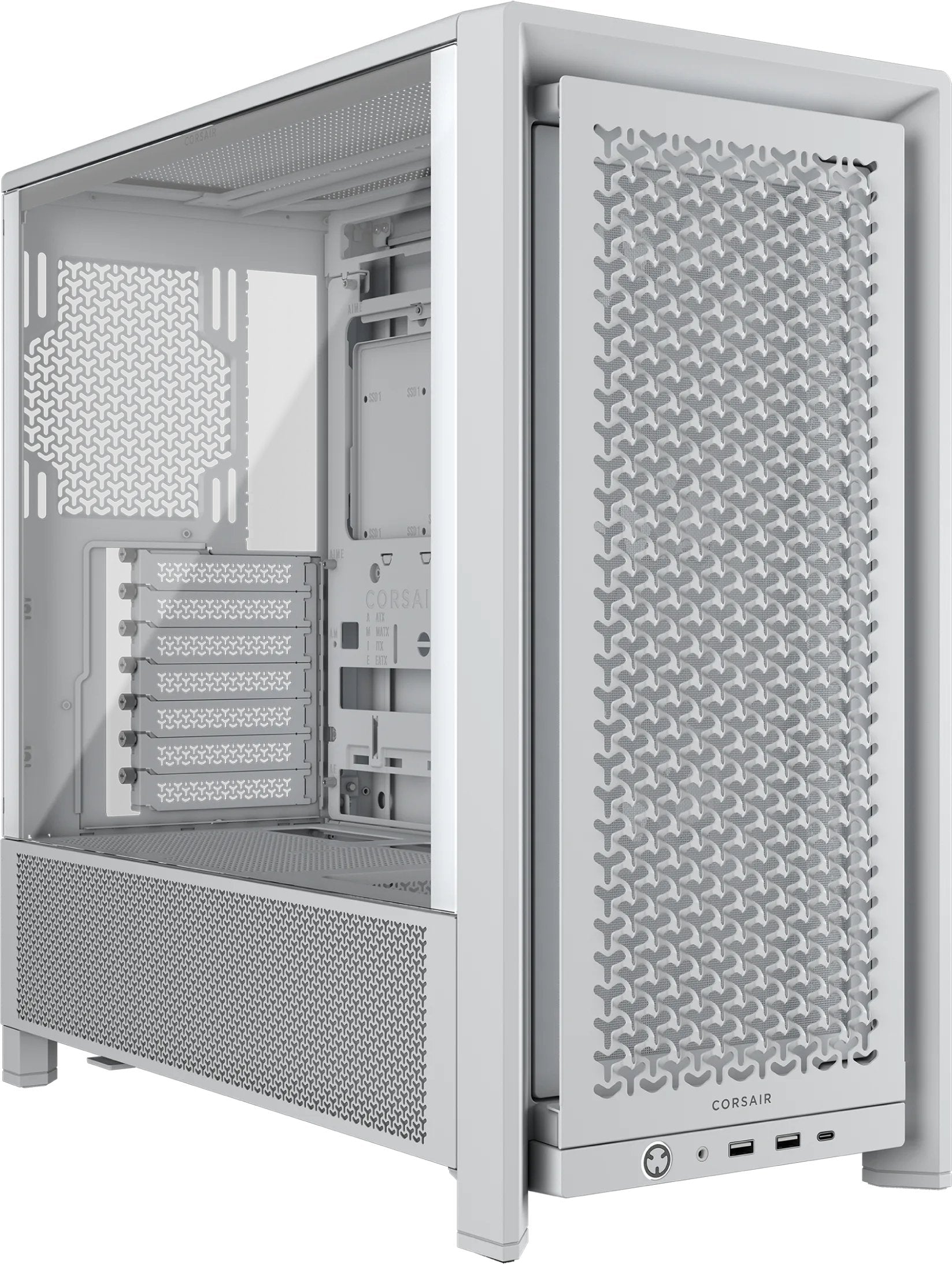 EAN 0840440496588 - Corsair FRAME 4000D RS Midi Tower Blanco imagen 1