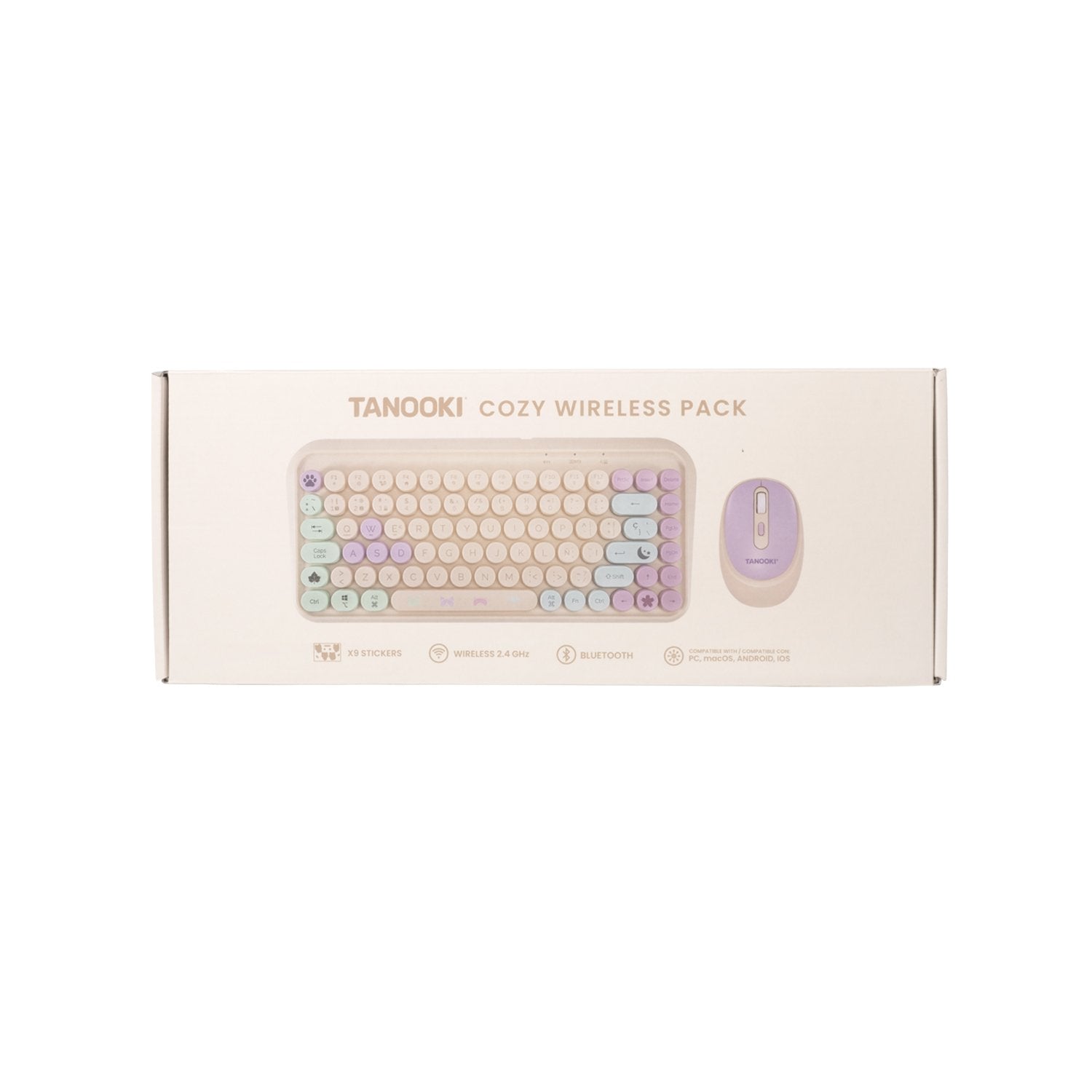 EAN 8436563094552 - TANOOKI TNK4001 teclado Ratón incluido Hogar USB + Bluetooth QWERTY Inglés, Español Crema de color imagen 13