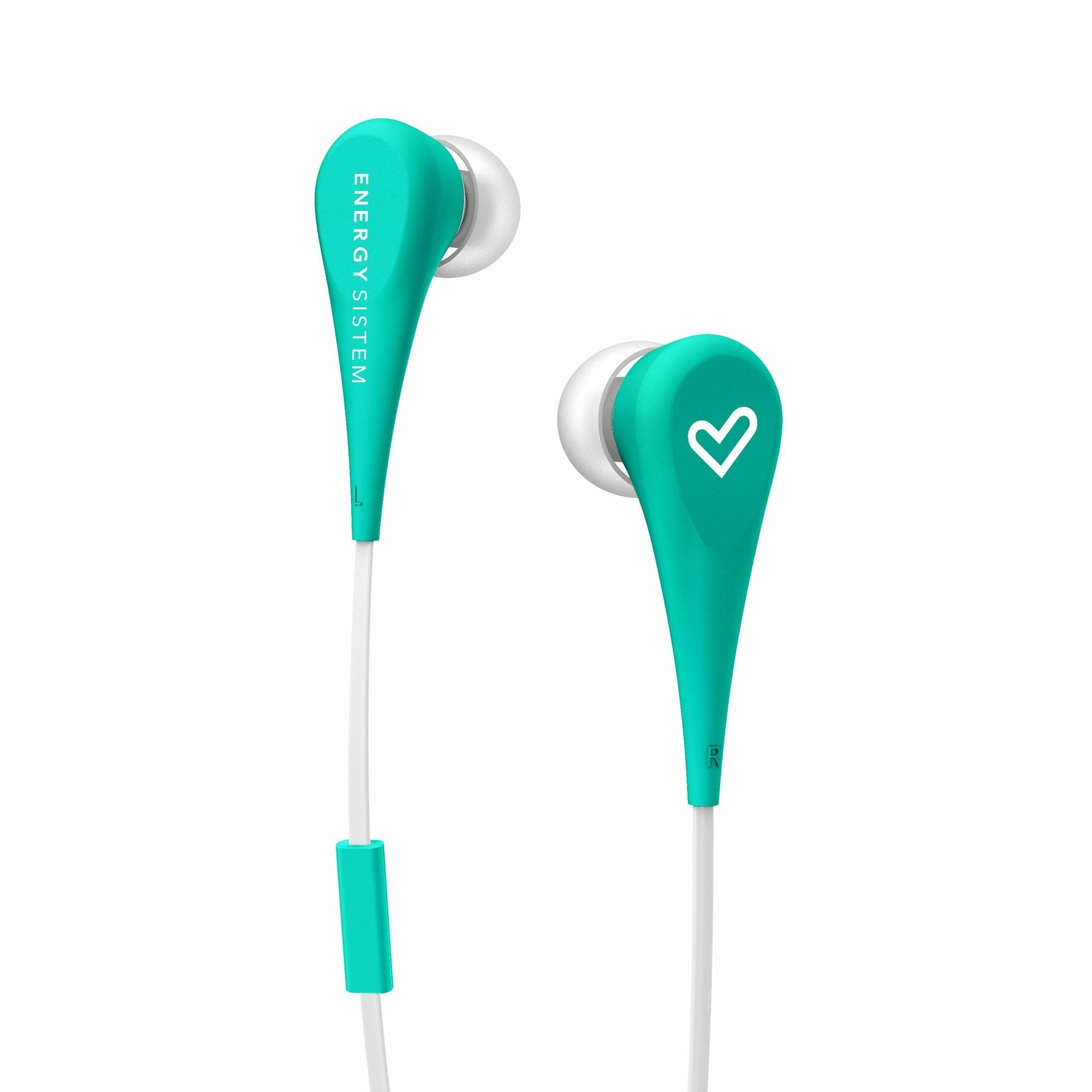 Energy Auricular Earphones Style 1+ In-Ear Flat Cable Microfono Mint 445998