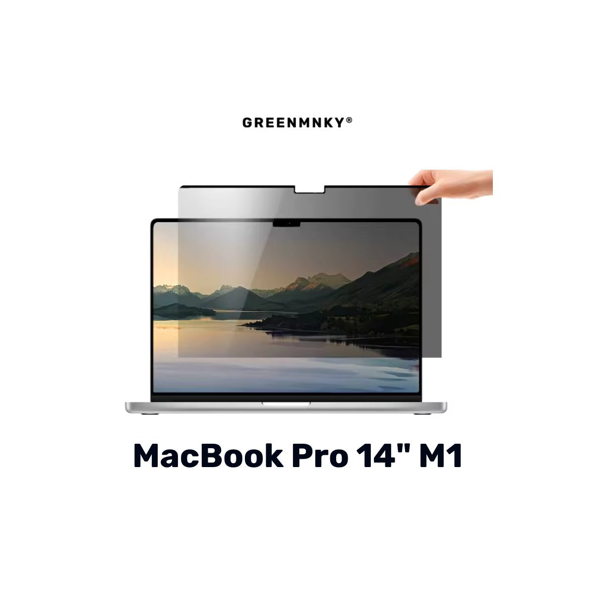Green Mnky Macbook Pro 14 M1/M2/M3 - Magnetic Privacy Film