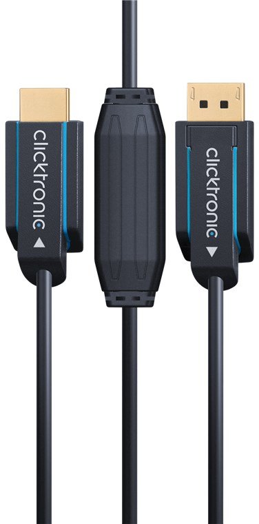 Cable 10m Negro Displayport 1.2 Macho A Hdmi 2.0 Macho 4k 60hz Clicktronic