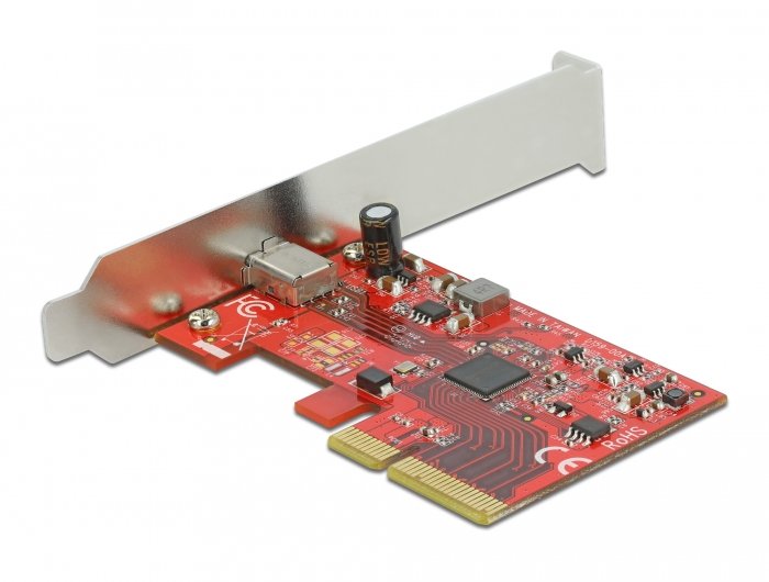 Delock 89035 Tarjetas Pci Express X4 A 1 X Externo Superspeed Usb 20 Gbps (Usb 3.2 Gen 2x2) Usb Type-C Hembra - 3 A