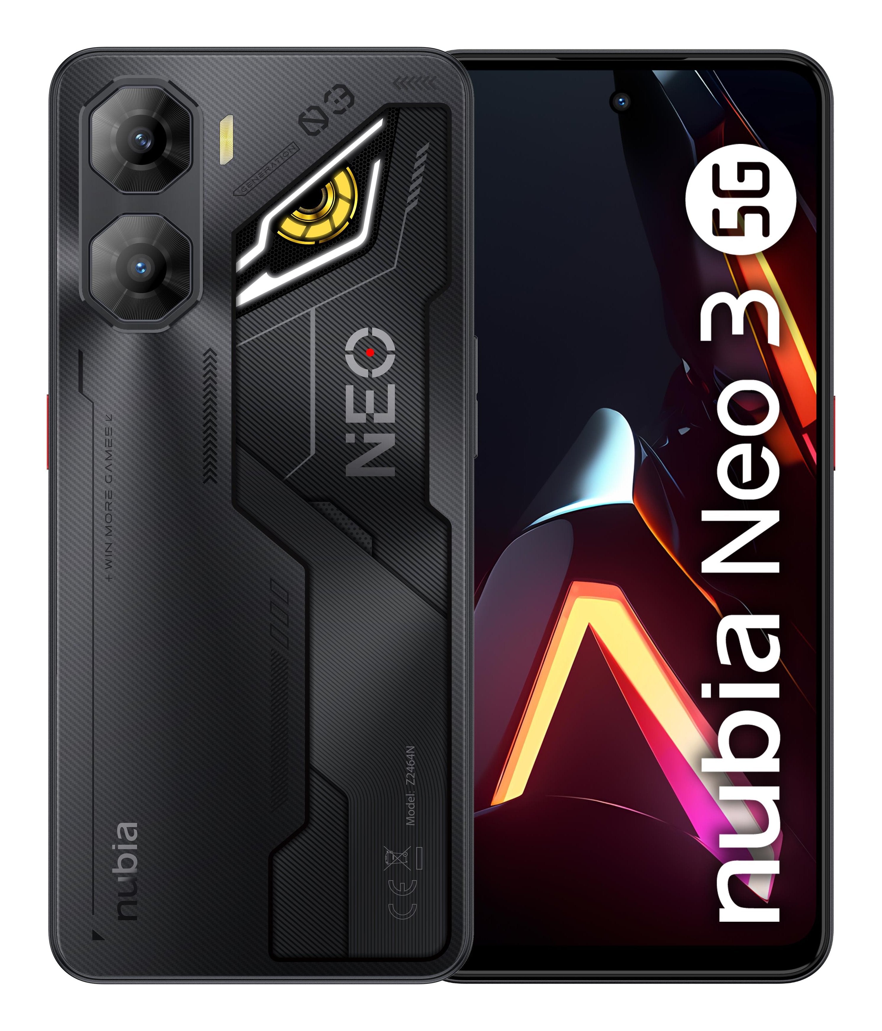 Zte Nubia Neo3 8+256gb 6.72" 5g Shadow Black Eu