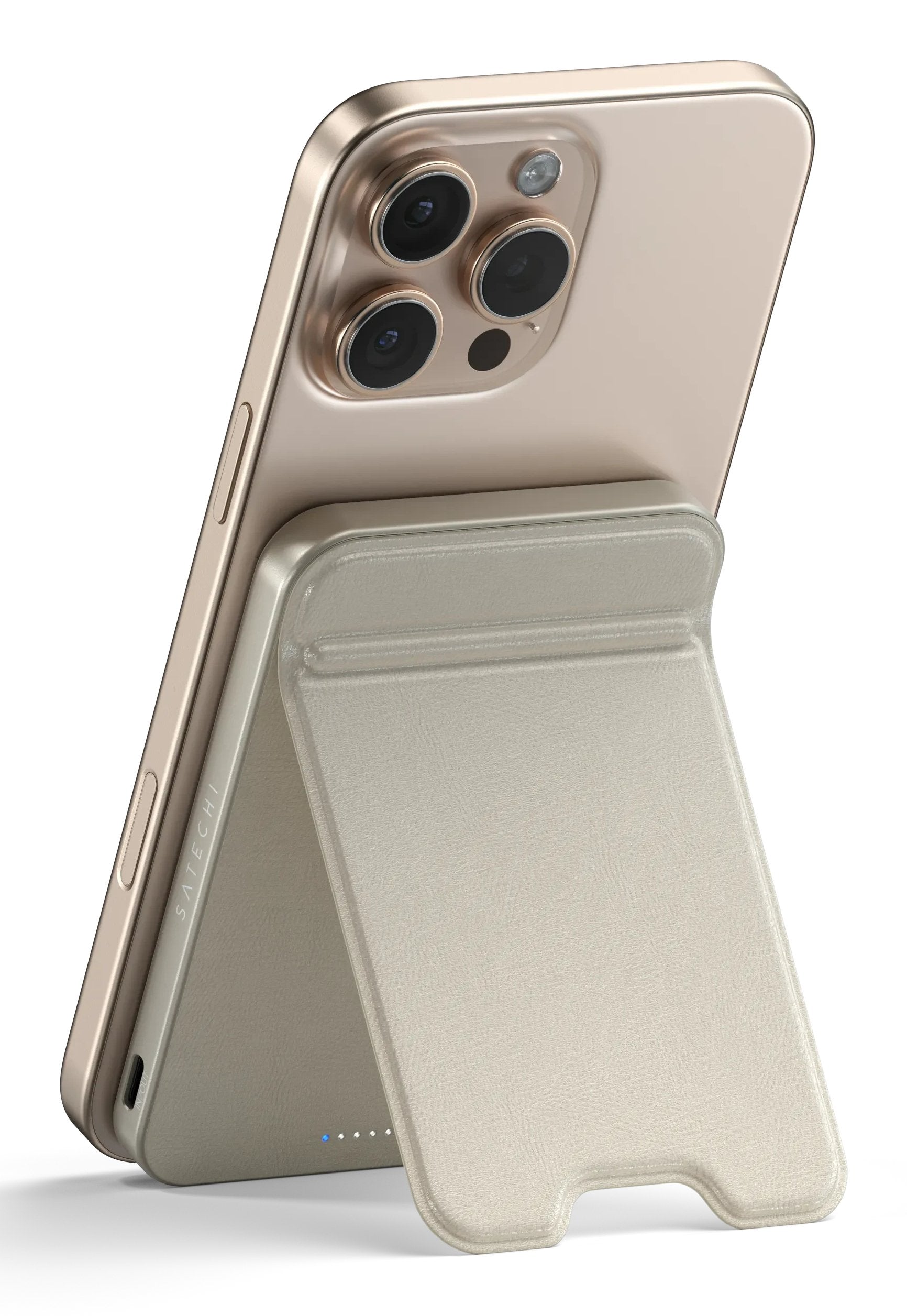 Satechi St-B5q2sw Batería Externa 5000 Mah Cargador Inalámbrico Arena