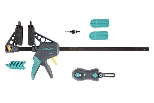 EAN 4006885698802 - wolfcraft GmbH 6988000 abrazadera Abrazadera de barra Gris, Turquesa imagen 1
