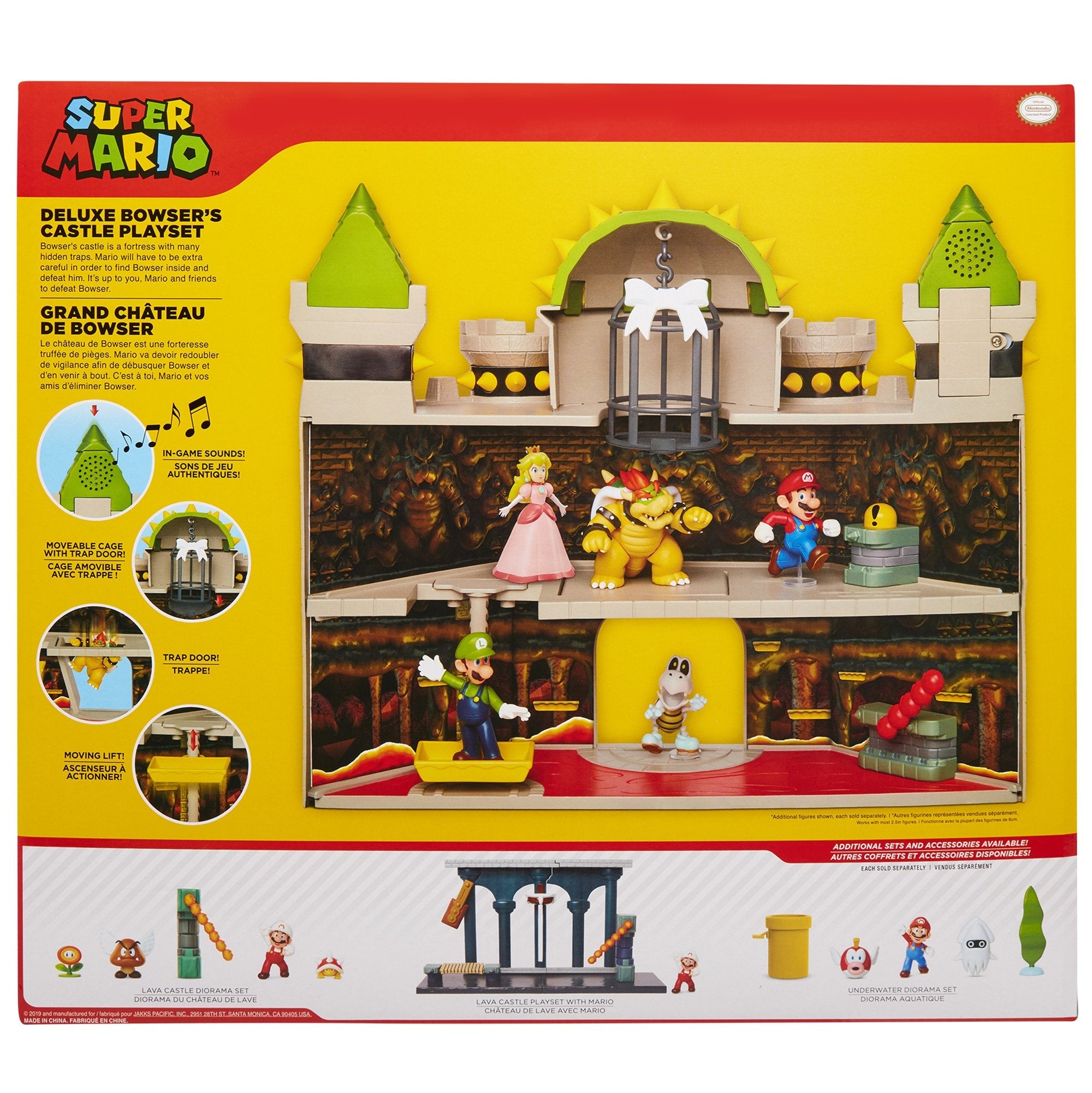Playset Castillo Bowser Deluxe Mario Bros