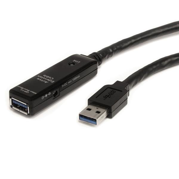 Startech Cable Usb 3.0 (Alargo) Activo M/H 5m Negro