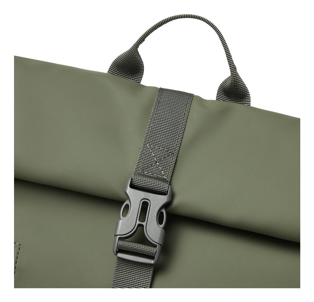 EAN 4260709015637 - Rivacase Eden mochila Mochila de viaje Oliva cuero PU, Poliéster, Tereftalato de polietileno reciclado (r imagen 19