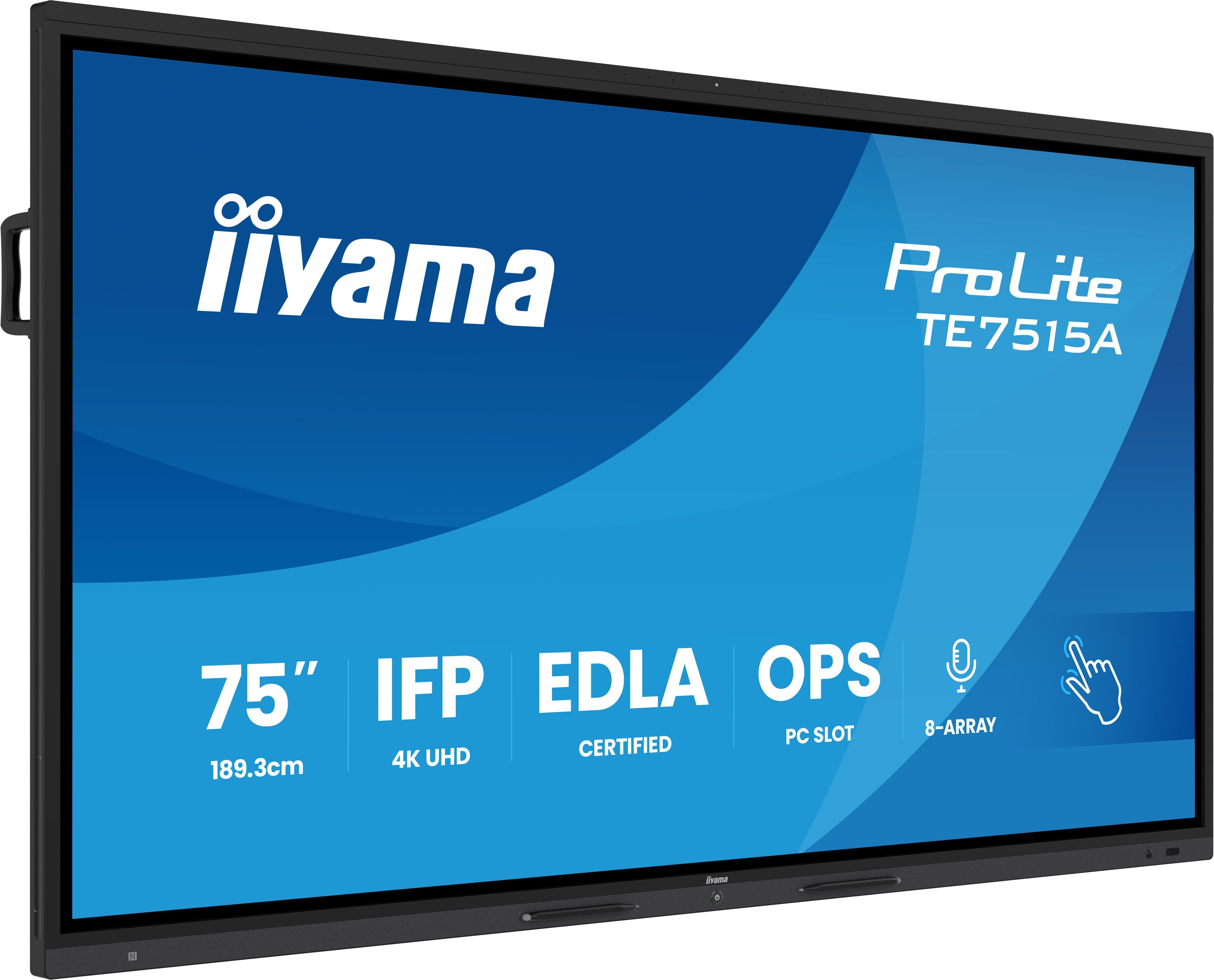 EAN 4948570124855 - iiyama TE7515A-B1AG pantalla de señalización Panel plano interactivo 190,5 cm (75") Wifi 550 cd / m² 4K U imagen 1