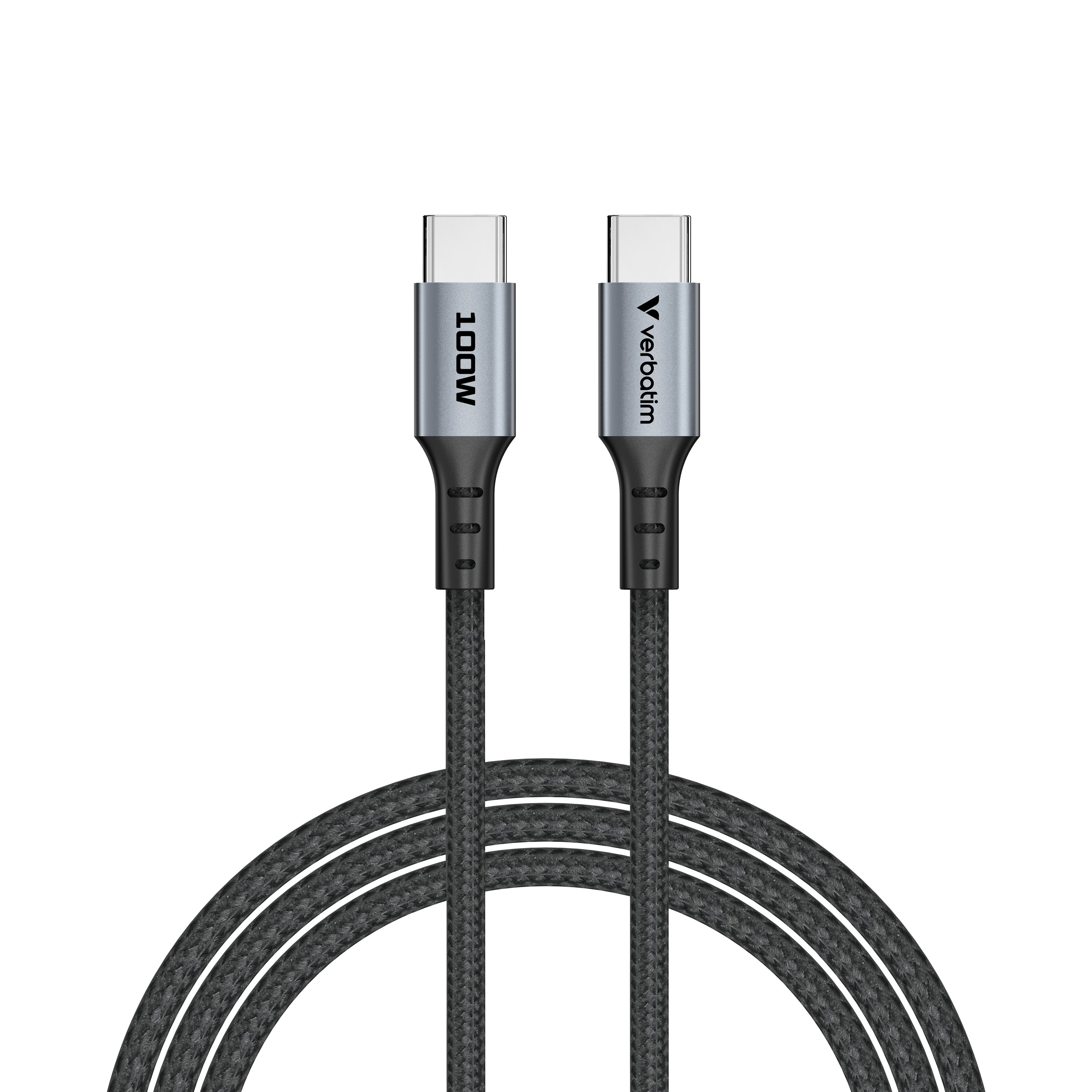 Verbatim Sync & Charge Usb C To Usb C 100w 120 Cm