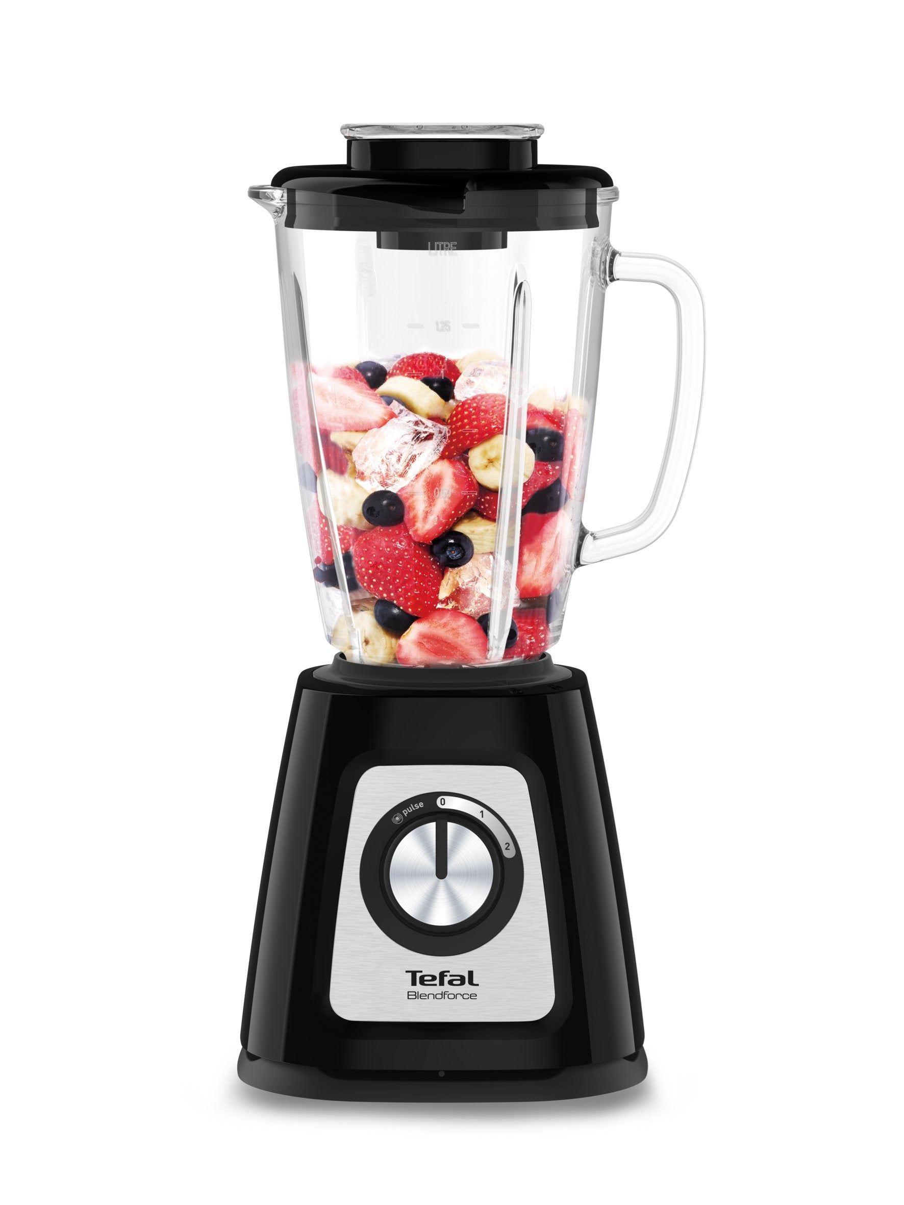 EAN 3016661152610 - Tefal BlendForce II BL4358 1,25 L Batidora de vaso 800 W Negro, Acero pulido imagen 1