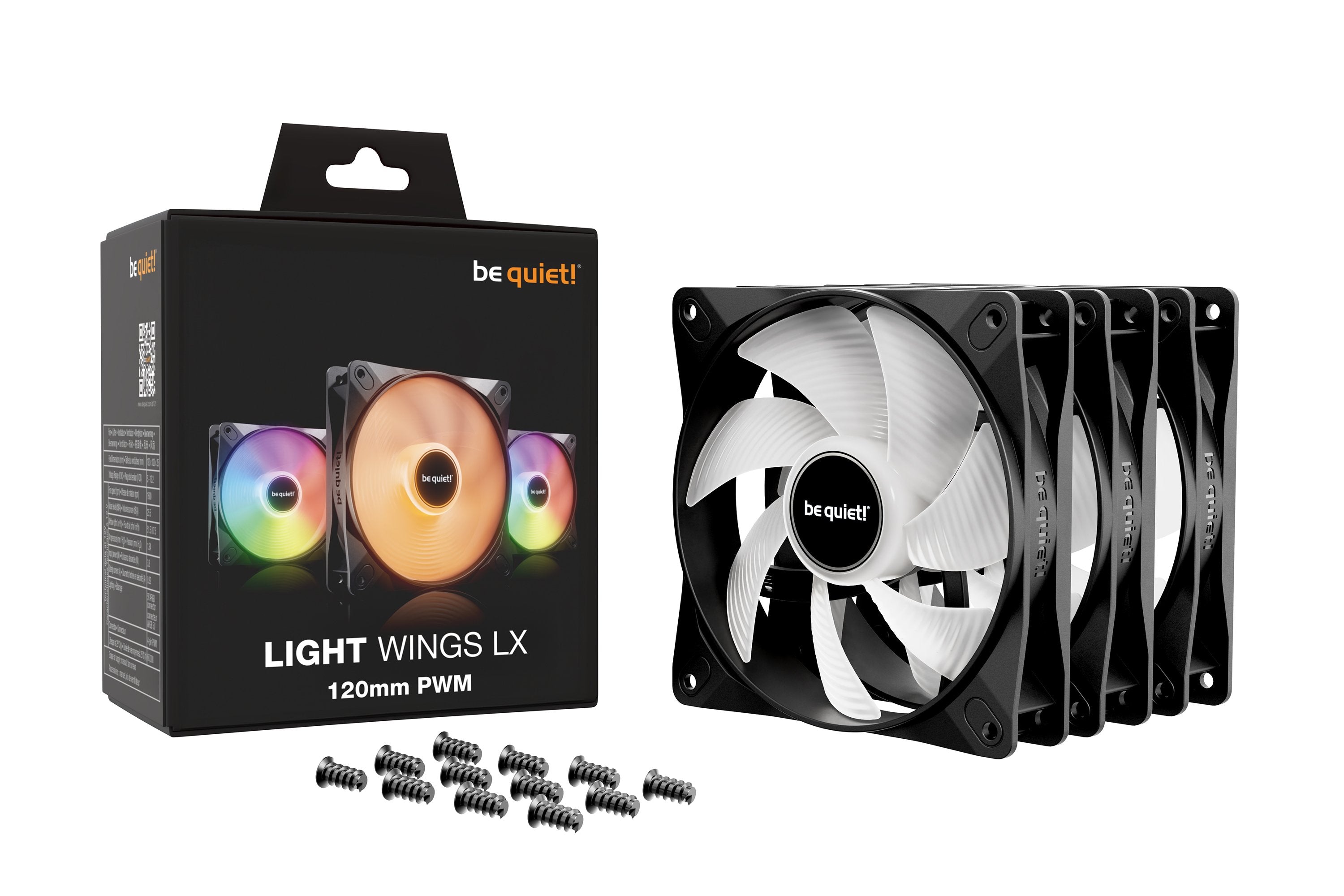 EAN 4260052191590 - be quiet! LIGHT WINGS LX 120mm PWM 3-Pack Black Carcasa del ordenador Ventilador 12 cm Negro 3 pieza(s) imagen 5