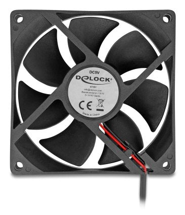 EAN 4043619672912 - DeLOCK 67291 sistema de refrigeración para ordenador Carcasa del ordenador Ventilador 9,2 cm Negro 1 piez imagen 1