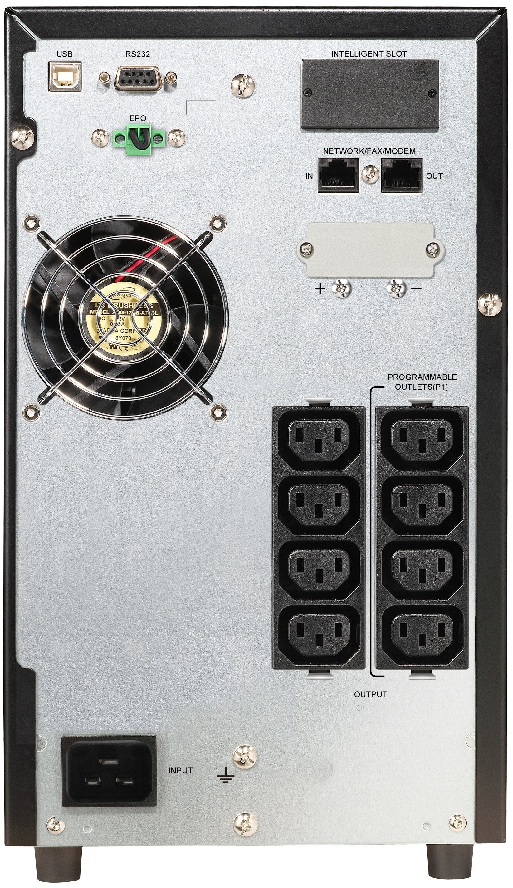 EAN 4260074979930 - PowerWalker VFI 2000 CG PF1 sistema de alimentación ininterrumpida (UPS) Doble conversión (en línea) 2 kV imagen 2