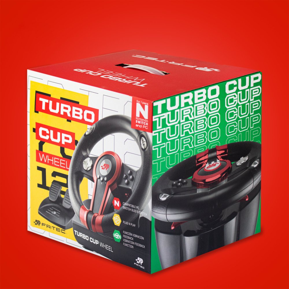 EAN 8436563093913 - Blade Gaming Turbo cup Negro, Rojo Volante + Pedales Nintendo Switch, Nintendo Switch Lite, PC imagen 4
