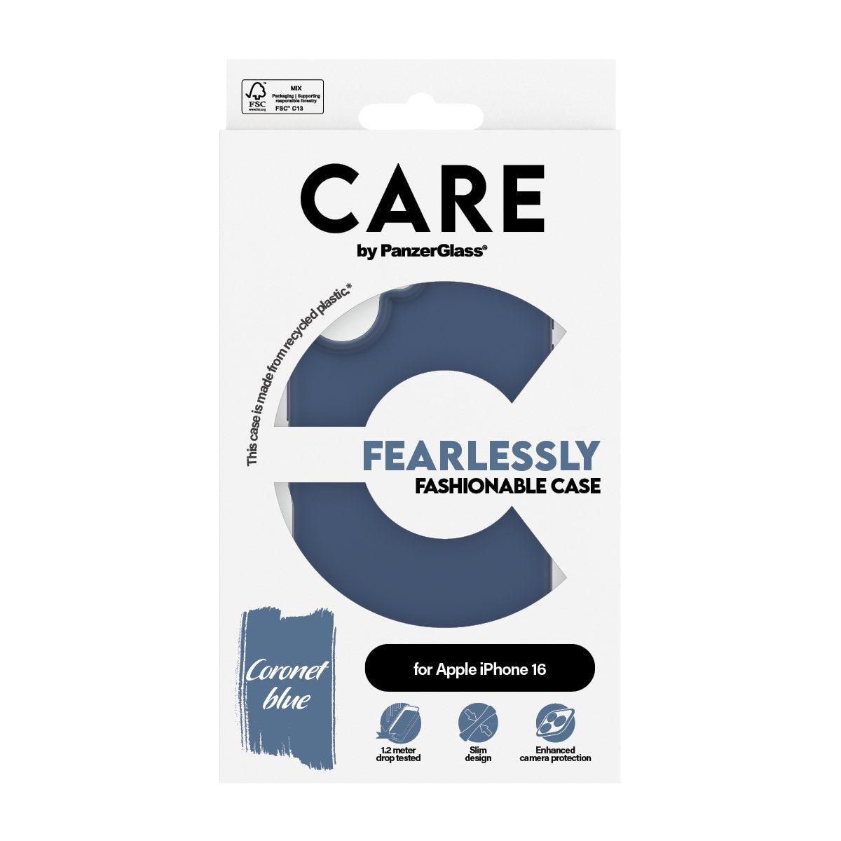 EAN 5715685004636 - PanzerGlass CARE™ by ® Case Blue iPhone 16 funda para teléfono móvil Azul imagen 3