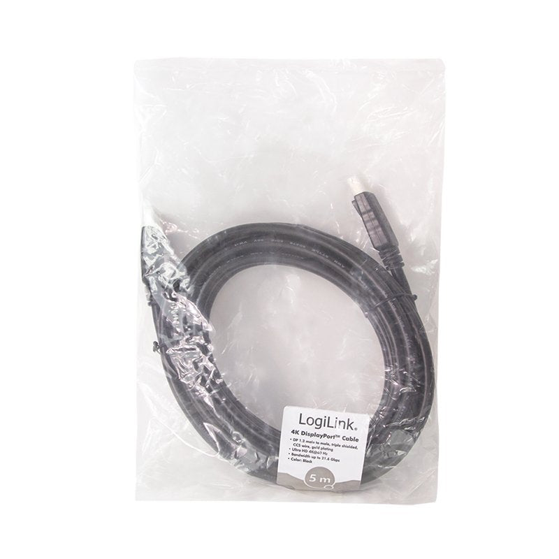 EAN 4052792063585 - LogiLink CD0103 cable DisplayPort 5 m Negro imagen 5