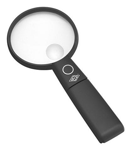 Wedo Lupe Rund Beleuchtet 90 Mm Con Mandfuss Negro