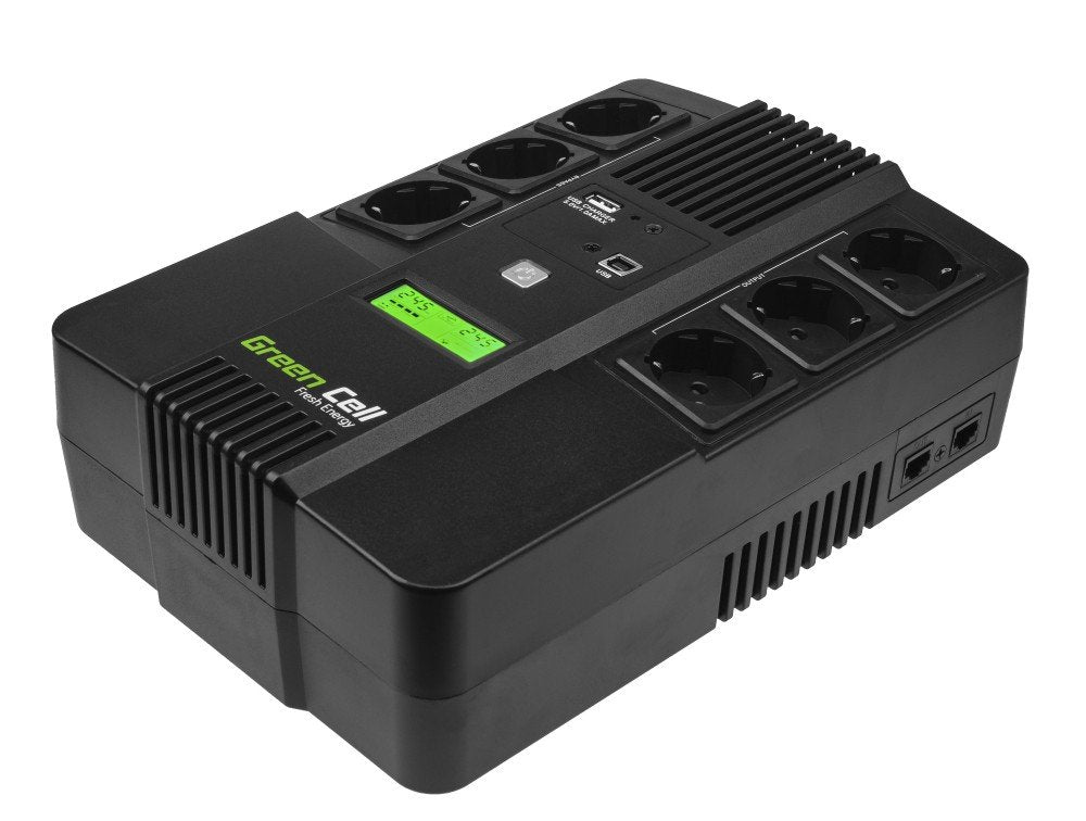 EAN 5902701419721 - Green Cell UPS06 sistema de alimentación ininterrumpida (UPS) Línea interactiva 0,999 kVA 360 W 6 salidas imagen 2
