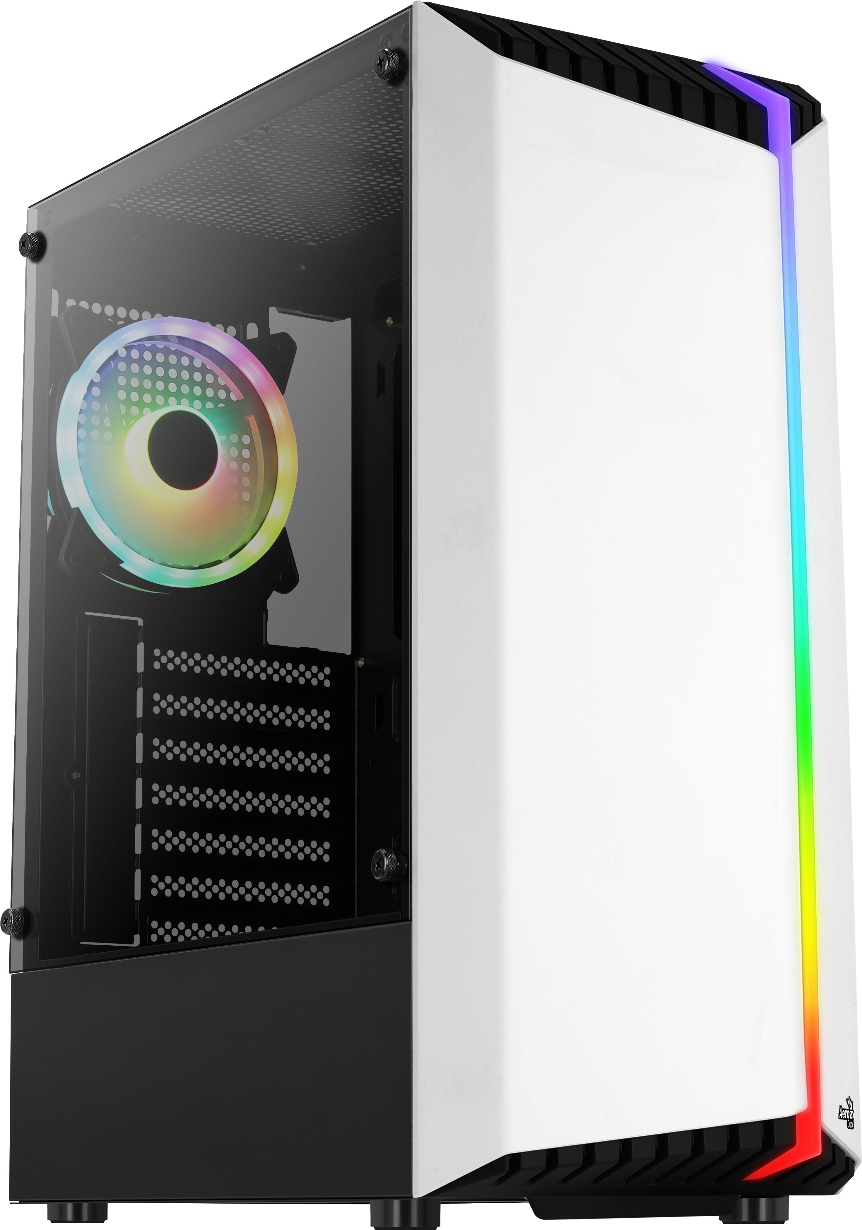 Caja Pc Aerocool Torre Atx Bionic V2 Rgb White