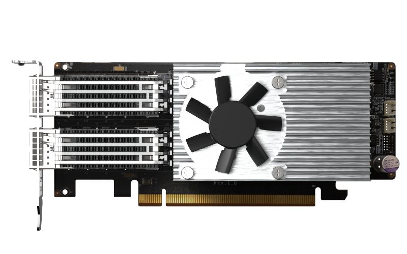 EAN 4713213519141 - QNAP QXG-100G2SF-E810 adaptador y tarjeta de red Interno Fibra 100000 Mbit/s imagen 1