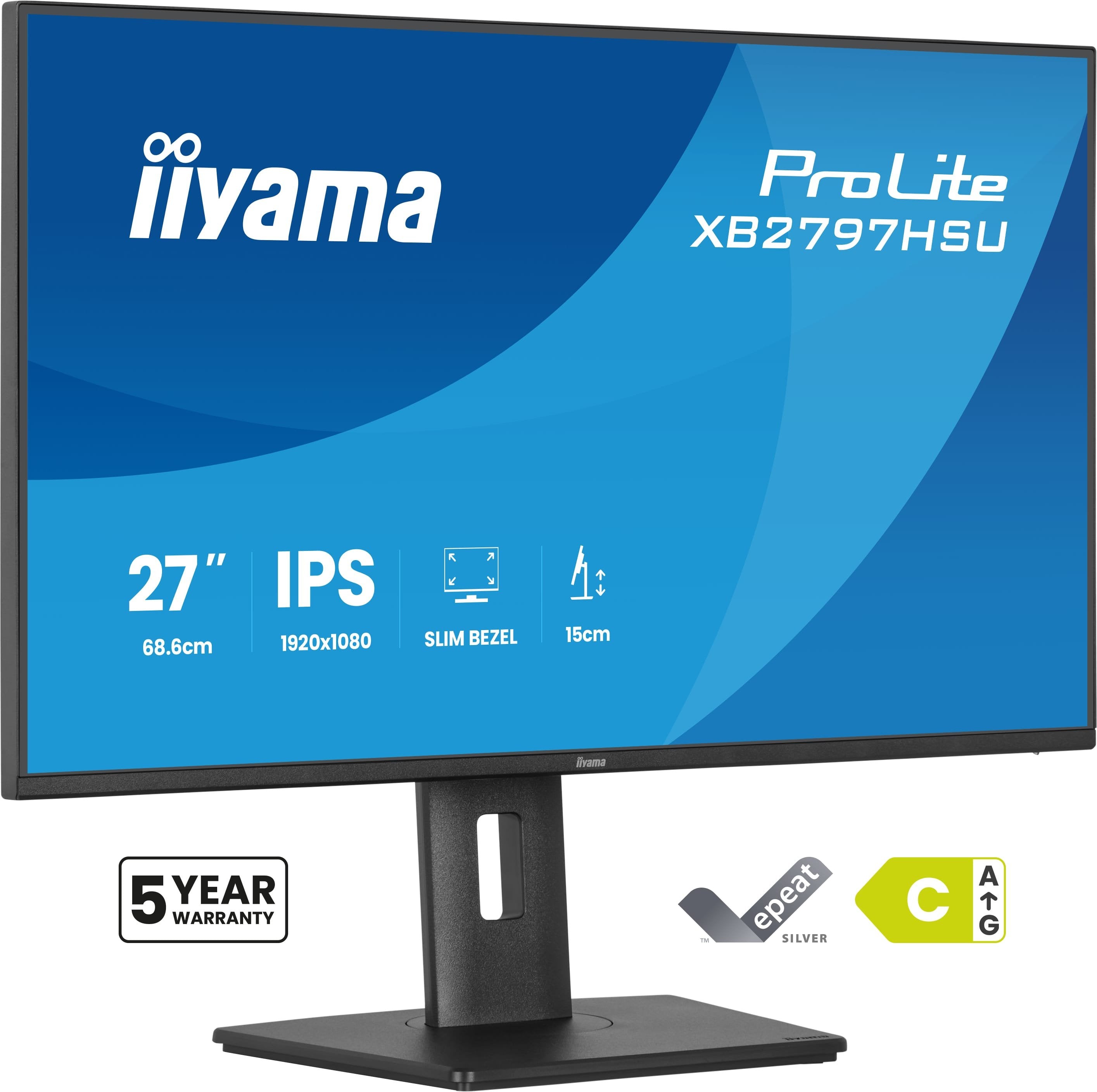 EAN 4948570125852 - iiyama ProLite XB2797HSU-B1 pantalla para PC 68,6 cm (27") 1920 x 1080 Pixeles Full HD LED Negro imagen 5