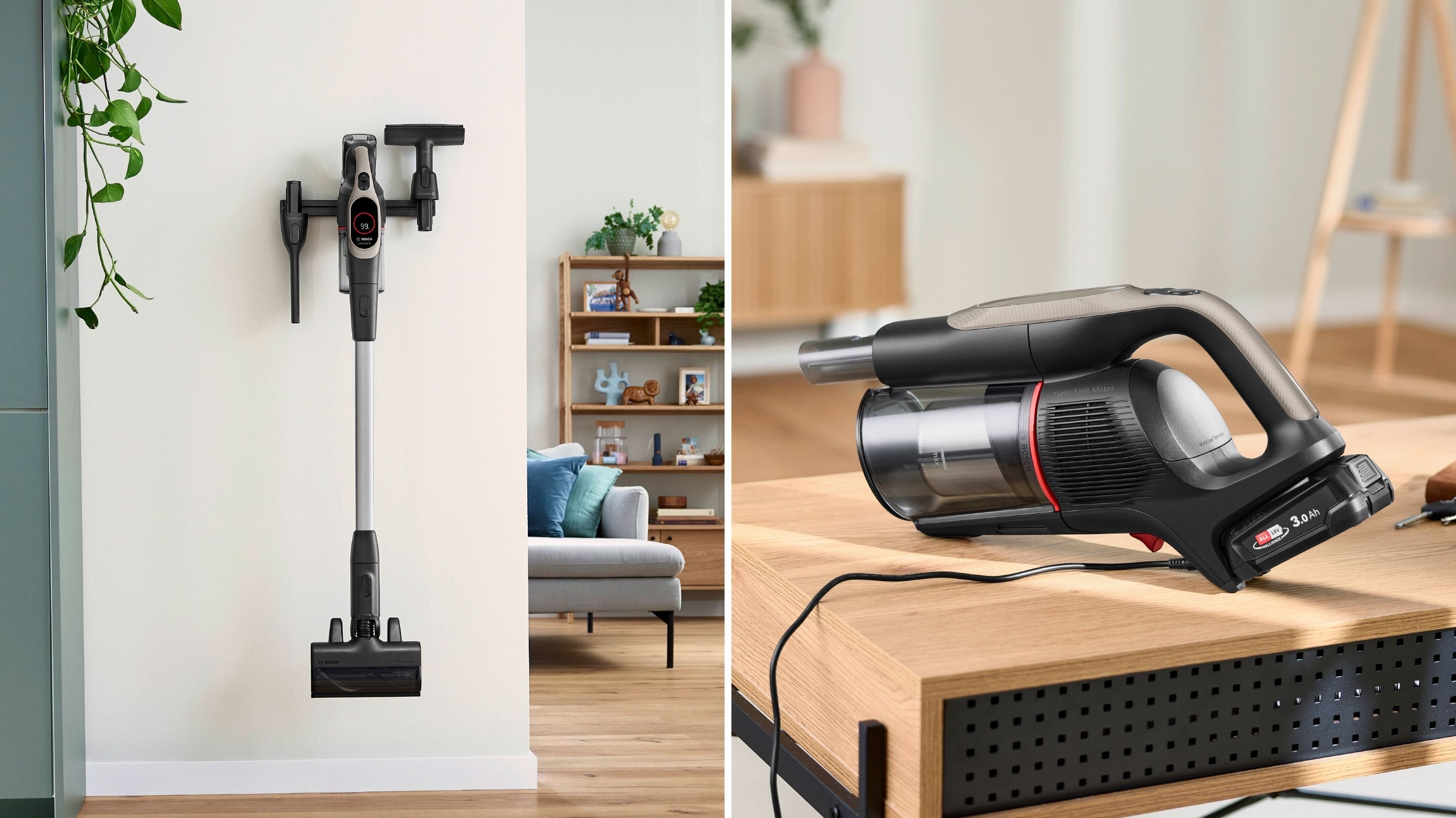 Aspiradora Bosch Bcs931gac De Pie Y Escoba Eléctrica Aspiradora Escoba Batería Secar Hepa Sin Bolsa 0,4 L Grafito 3 Ah