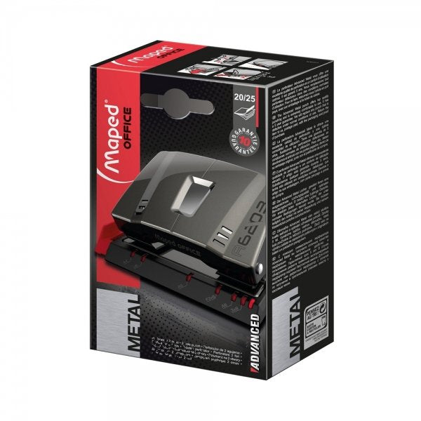 Maped Perforadora Advanced Metal 2 Agujeros A6203 Negro