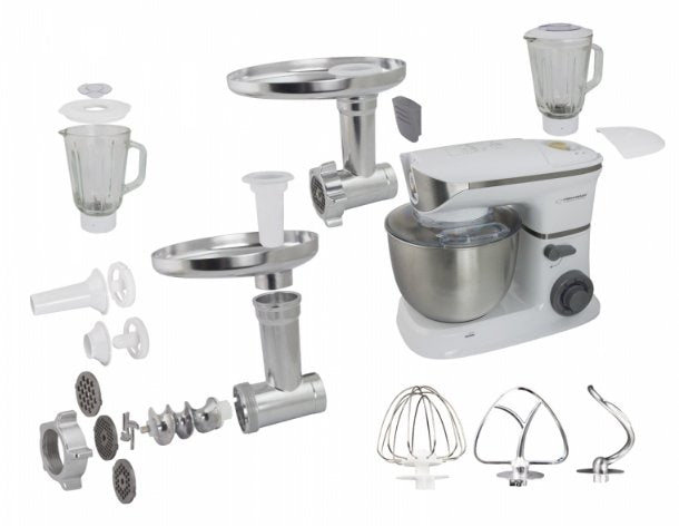 EAN 5901299954454 - Esperanza EKM025 robot de cocina 1000 W 5 L Acero inoxidable, Blanco imagen 4