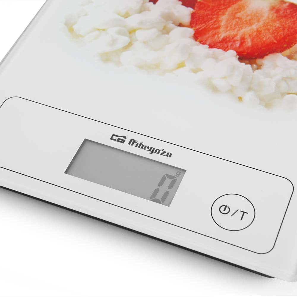 Báscula De Cocina Electrónica Orbegozo Pc 1018 Hasta 5kg Blanca