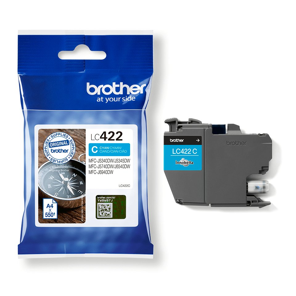 EAN 4977766815550 - Brother LC422C cartucho de tinta 1 pieza(s) Original Cian imagen 4
